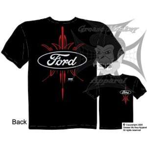   , Pinstripe Ford Oval, Auto Brand T Shirt, New, Ships within 24 hours