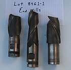 Large Mixed Lot End Mill Cutters HSS High Speed Steel New 13 Total 