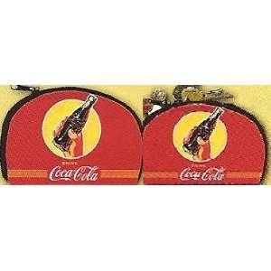  Coca Cola Vintage Cosmetic Bag & Coin Purse Set   Red 