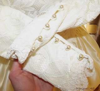   Peplum Satin Lace Wedding Dress Prom Gown Jessica McClintock  