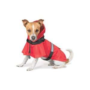  Dickens Closet Waterworth Raincoat for Dogs (Small, Red 