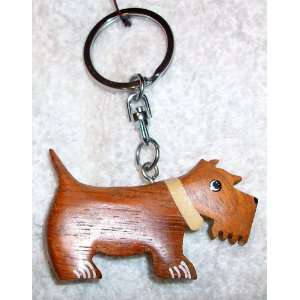  Wooden Hand Crafted Dog Key Ring, Key Chain, Key Holder 