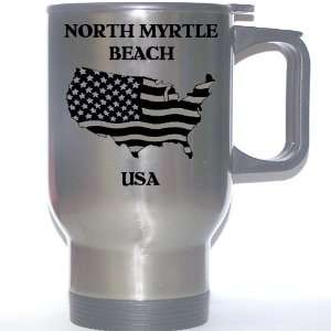 US Flag   North Myrtle Beach, South Carolina (SC) Stainless Steel Mug