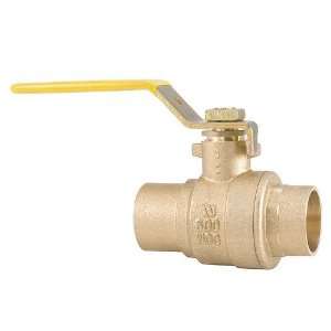   Ball Valve with Solder End Connections   Brass, 1