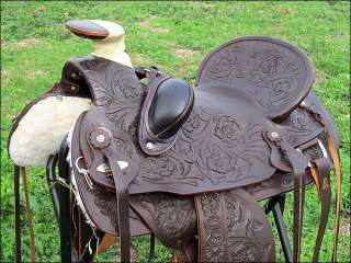 OS170 Western Wade Roping Ranch Cowboy Trail Saddle 17  