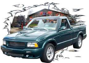You are bidding on 1 1997 Green GMC Sonoma Pickup Truck Custom Hot 