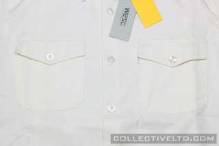 WeSC Farley L/S Button Up Shirt huf wtaps visvim WINTER WHITE Small S 