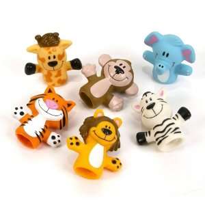 Zoo Animal Finger Puppets   12 per unit Toys & Games