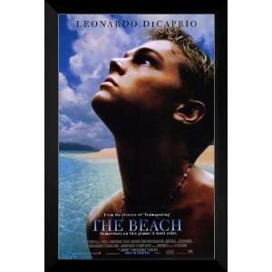   The Beach FRAMED 27x40 Movie Poster Leonardo DiCaprio