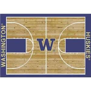  NCAA Home Court Rug   Washington Huskies