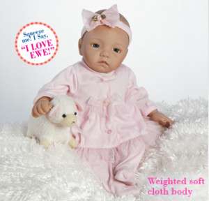 Love Ewe, 16” Lifelike Baby Doll with Weighted Body  