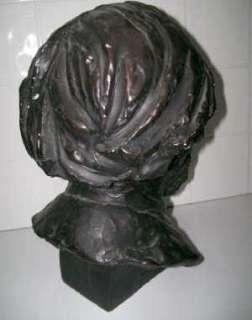   reproduction bust measures 13 high x 9 wide x 8 deep cool piece to