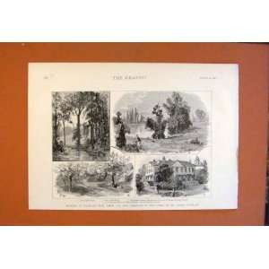  Sydney Waterlow Park Sketches Cromwell House Print 1891 