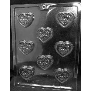  DECORATED HEART MINTS Valentine Candy Mold chocolate