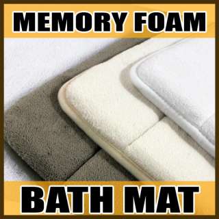 New Ultra Absorbent Memory Foam Bathroom Bath Mat/Rug Slip Resistant 