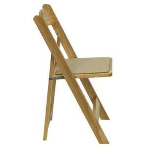  Hercules Series Wood Folding Chair with Padded Seat 