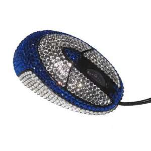  StyleSynch Icon Crystal USB Mouse in Sapphire Blue 
