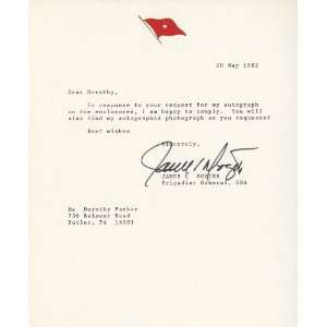  James L. Dozier Autographed Letter 