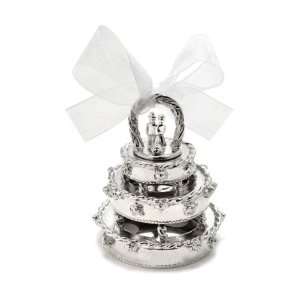  Gloria Duchin ® Silvertone Wedding Cake Ornament 