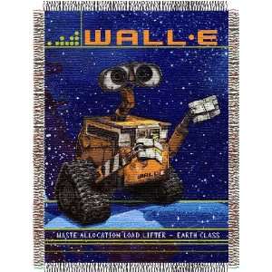  Wall E Eco Friendly Woven Tapestry 48x60 Throw Blanket 