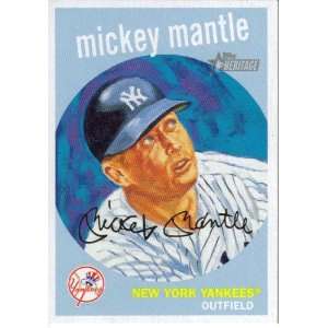  2008 Topps Heritage  EXCLUSIVE MICKEY MANTLE #HDP7 