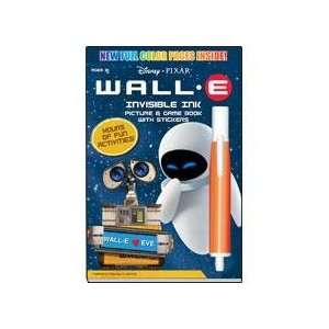 Disneys Wall E Invisible Ink Picture & Game Book with Stickers by Lee 