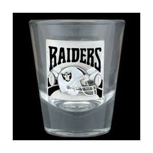  Oakland Raiders   Round NFL Shot Glass