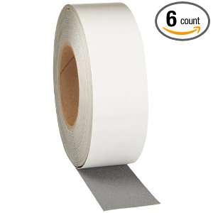   Resilient Non Slip Safety Tape, Gray, 2 Inch by 60 Foot Roll, 6 Pack