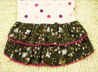 Noble DOG Clothes Rural luxury pet clothes Flower Princess Dress S 