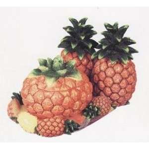  PINEAPPLES 3 Dimensional Candy Dish Jar Tray *NEW 