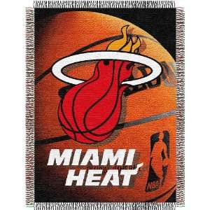  Miami Heat NBA Woven Tapestry Throw Blanket (48x60 