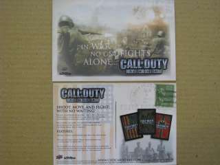 Call of Duty War Time Activision and Upper Deck Promo Card  