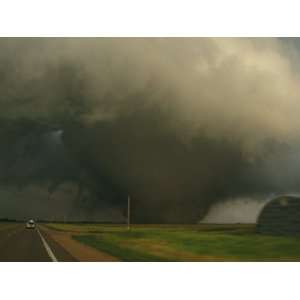  A Massive F4 Category Tornado Rampages Towards a Storm 