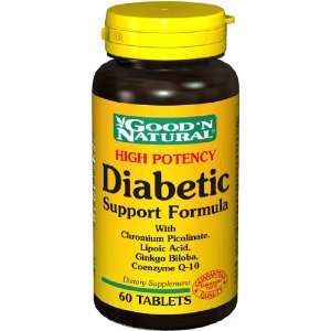 High Potency Diabetic Support Formula   60 tabs,(Goodn Natural 