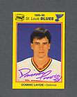 Tony Twist signed Blues 1989 90 team Issued card  