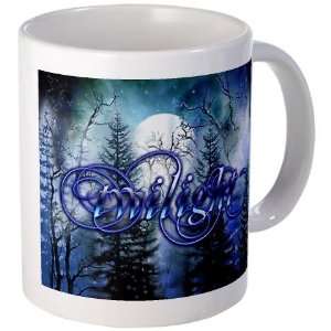  Moonlight Twilight Forest Twilight Mug by  
