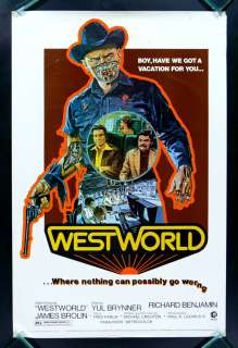 WEST WORLD *1SH ORIG MOVIE POSTER 1973 WESTWORLD ROLLED  
