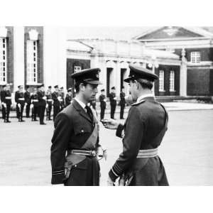  Prince Charles Receiving Pilots Wings from Air Chief Marshal 