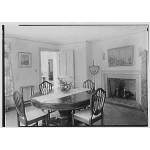 Photo Elisha Dyer, residence in Brookville, Long Island. Dining room 