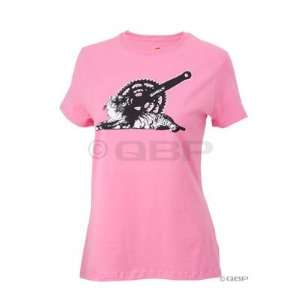  Surly Womens TigerCrank T Shirt Light Pink; LG Sports 