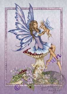 Adoration Mom and Baby Faery Amy Brown 5X7 Art Card  