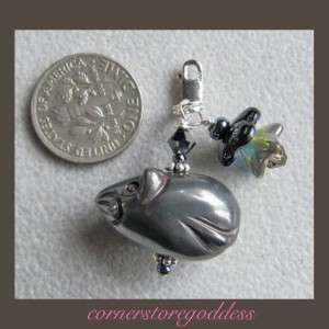 Cornerstoregoddess Hematite Gerbil Hamster Mouse Charm  