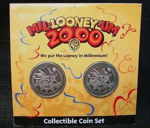 Mil Looney Um 2000 Warner Bros Collectible Coin Set MIB  