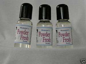 Adult Baby MommiesScents 3 bottles Powder Fresh Scent  