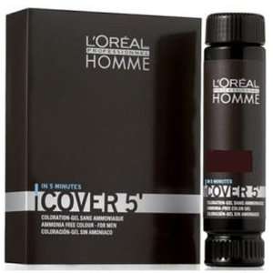   Cover 5   Ammonia Free 5 minute Color for Men (4 Dark Brown) Beauty