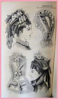1873 GODEYS LADYS BOUND BOOK 6mo / FASHION, CRAFTS ++  