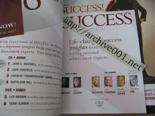 Success Magazine LOT 2007 2008 2009 From Home Jim Rohn Kiyosaki Trump 