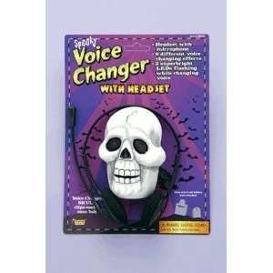  Skull Spooky Voice Changer w/Headset Halloween Accessory 