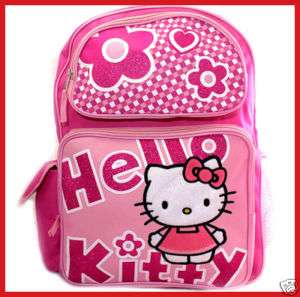 Hello Kitty SCHOOL BACKPACK BAG Sanrio PINK Check  L  