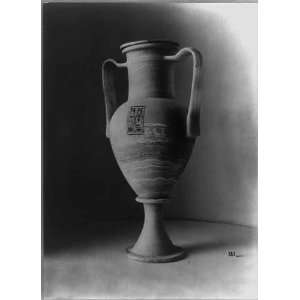   tomb,amphora type alabaster vase,tomb thieves,c1929